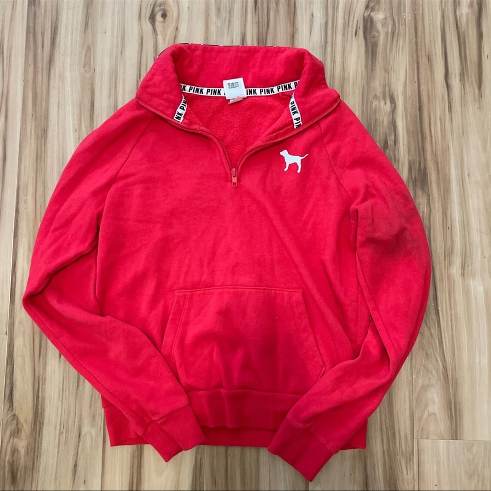 victoria secret PINK quarter zip up
